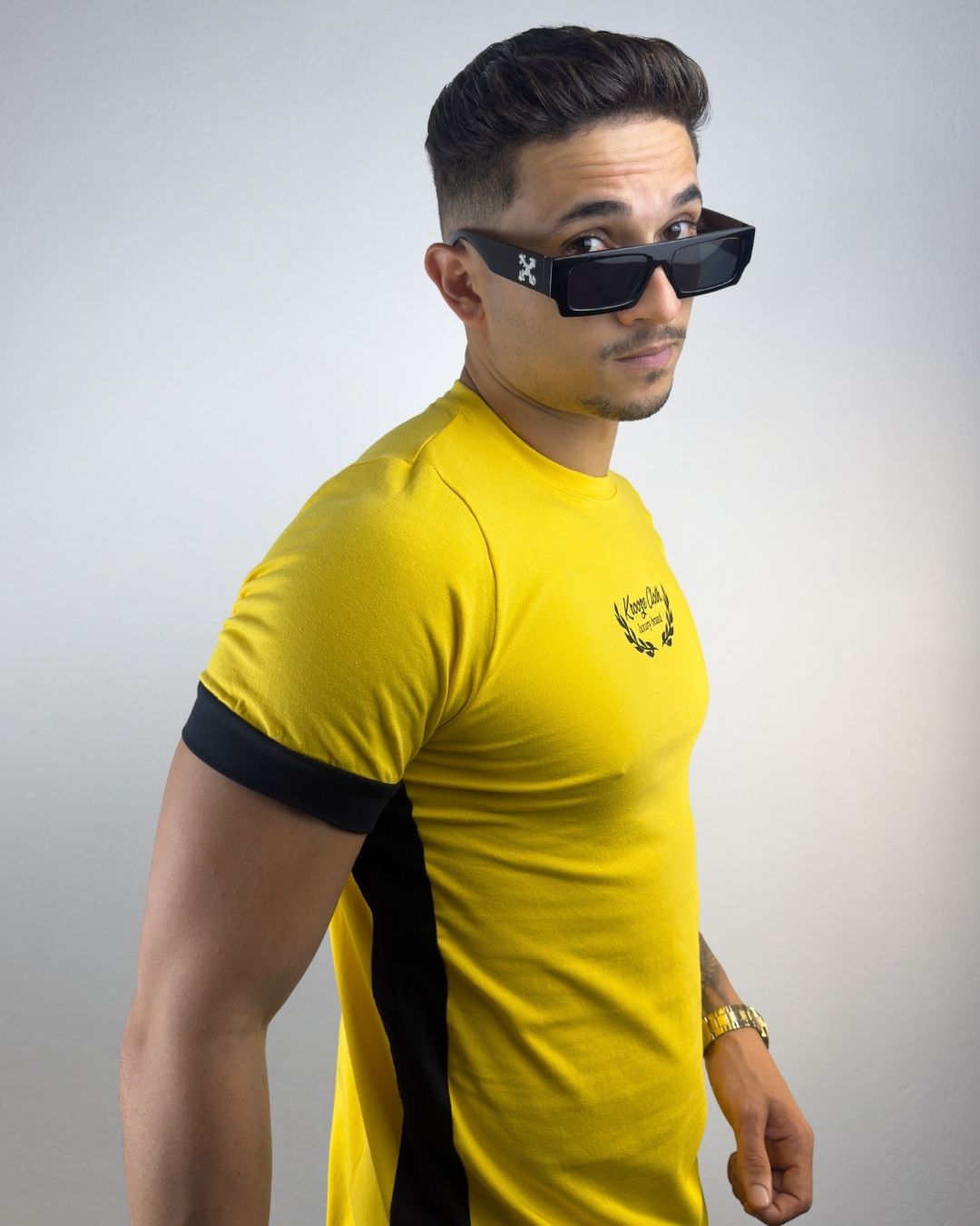 Camiseta Slim Aure Yellow