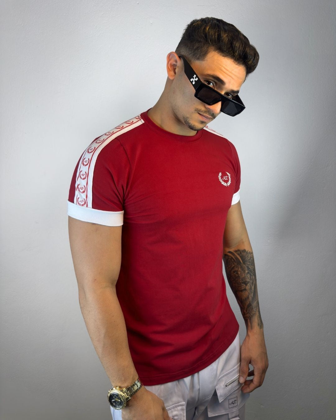 Camiseta Slim Ramos Vermelha