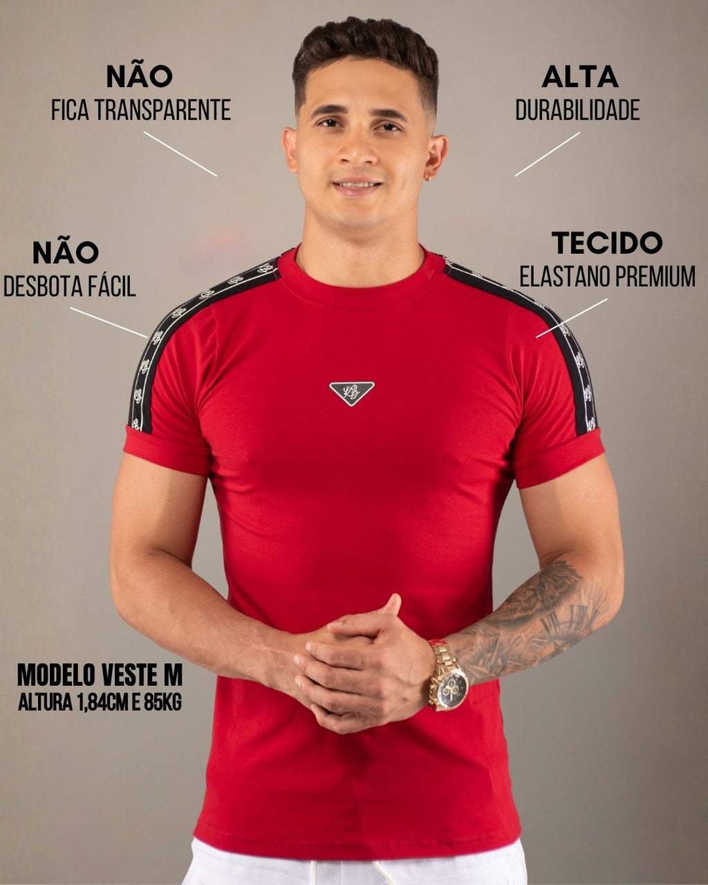 Camiseta Slim Prime Vermelha