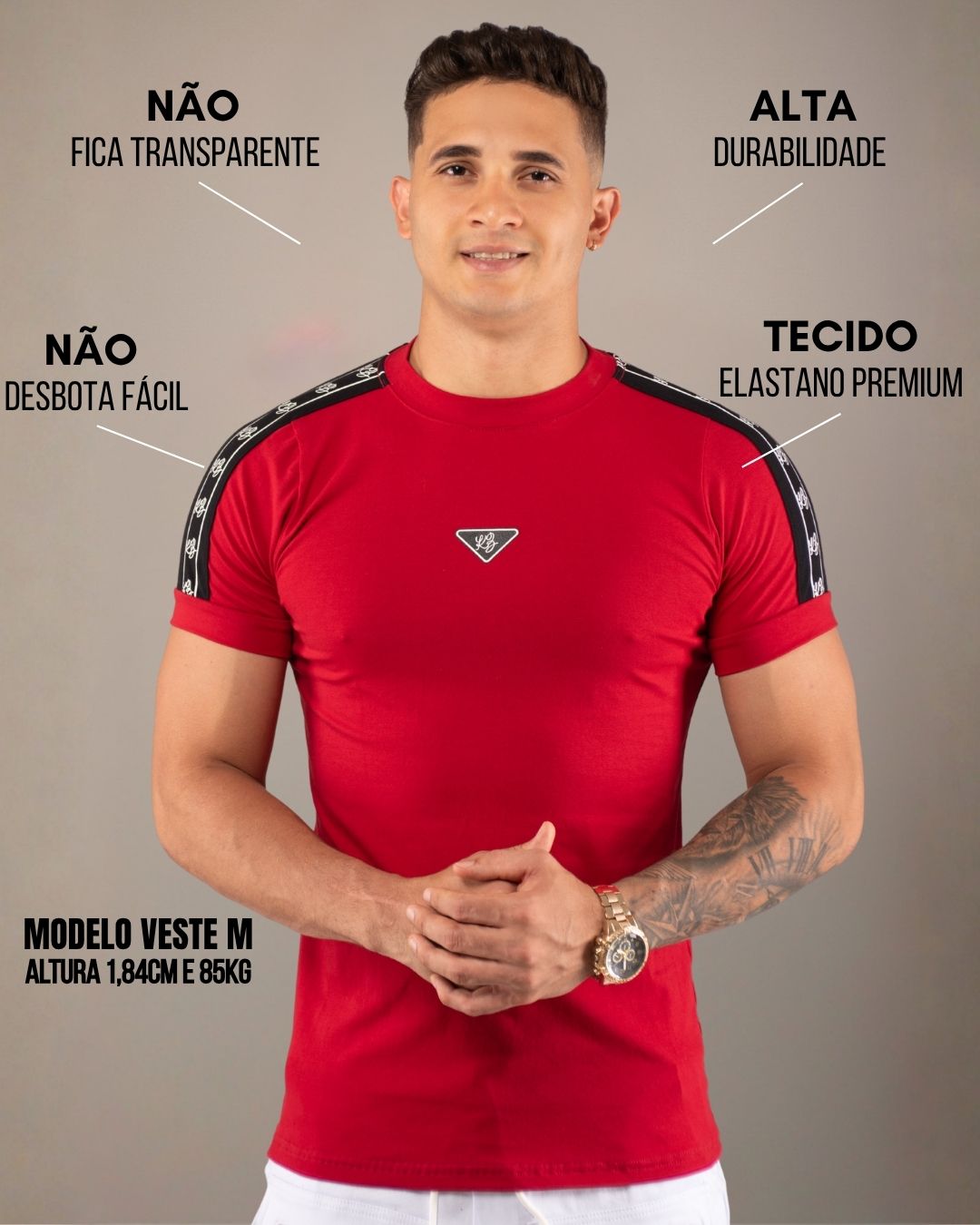 Camiseta Slim Prime Vermelha