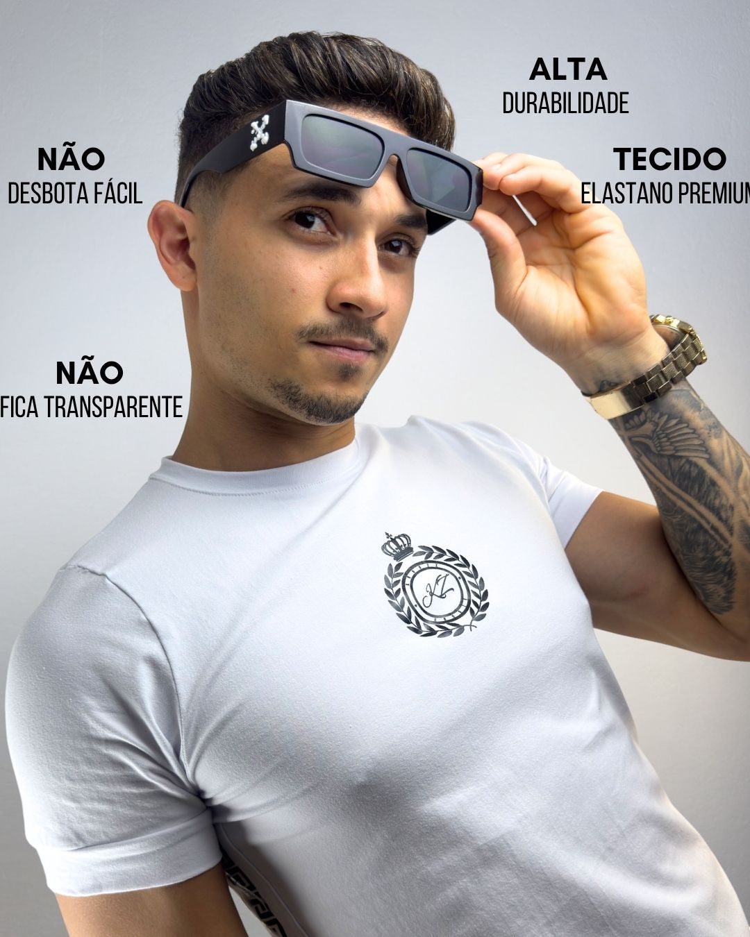 Camiseta Slim Olympus Branca