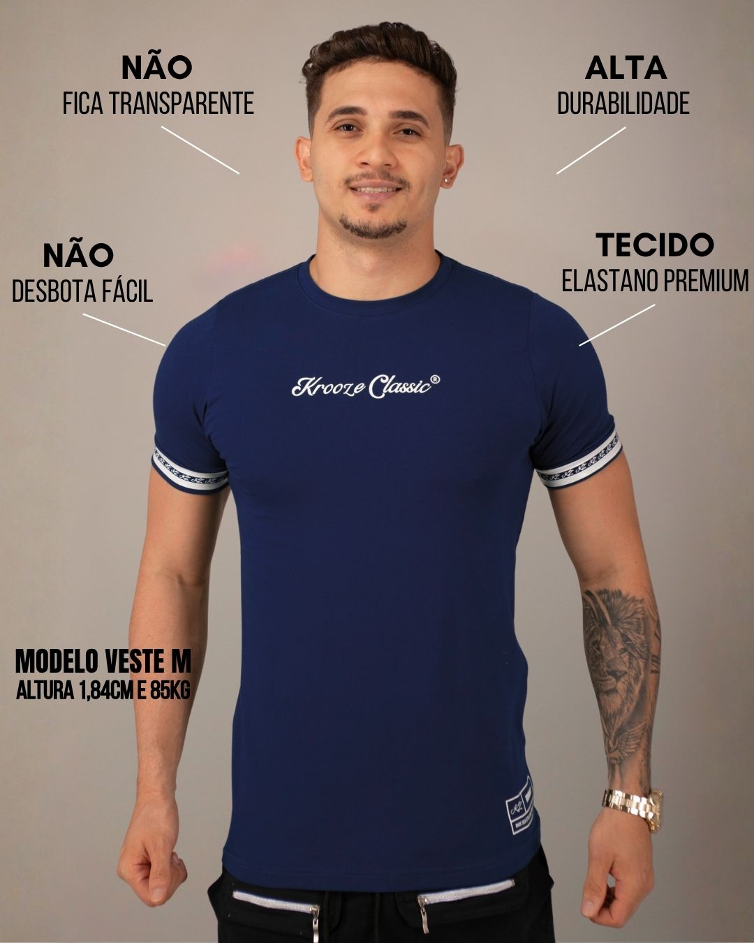 Camiseta Slim Timeless Marinho