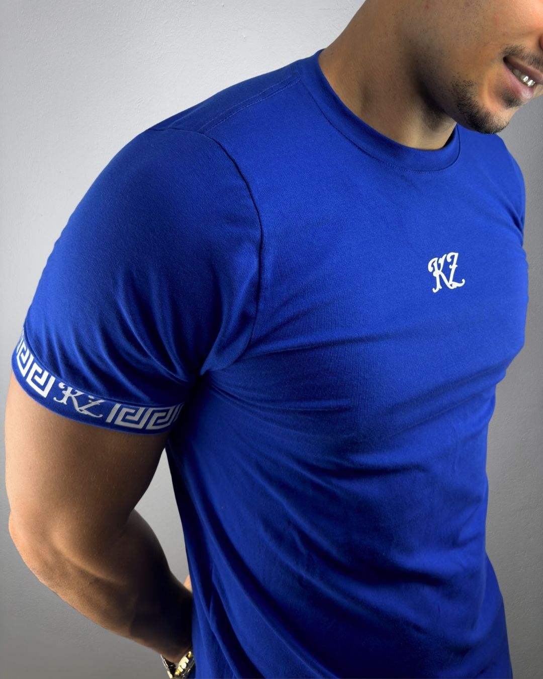 Camiseta Slim Gregos Azul Royal