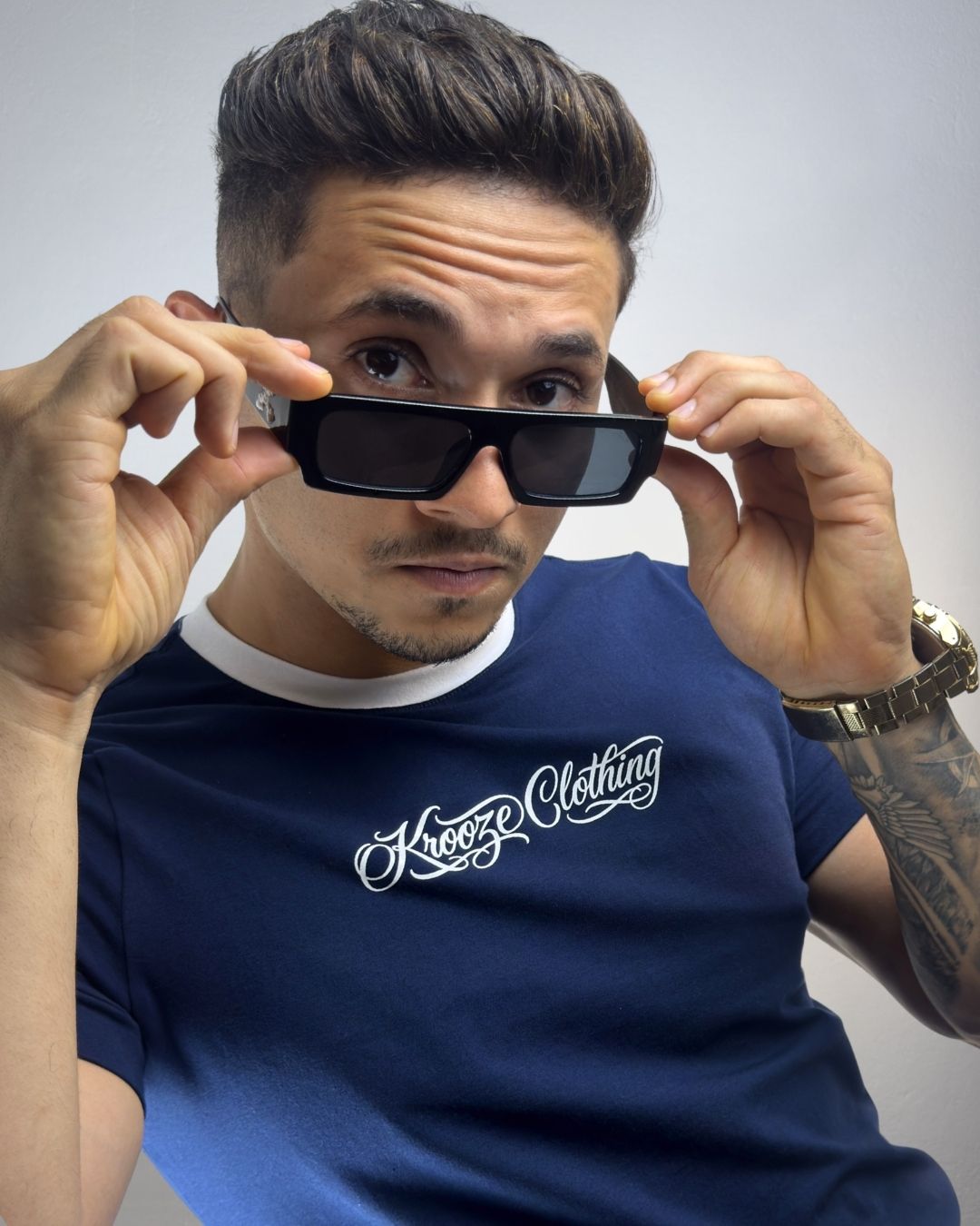 Camiseta Longline Asteric Marinho