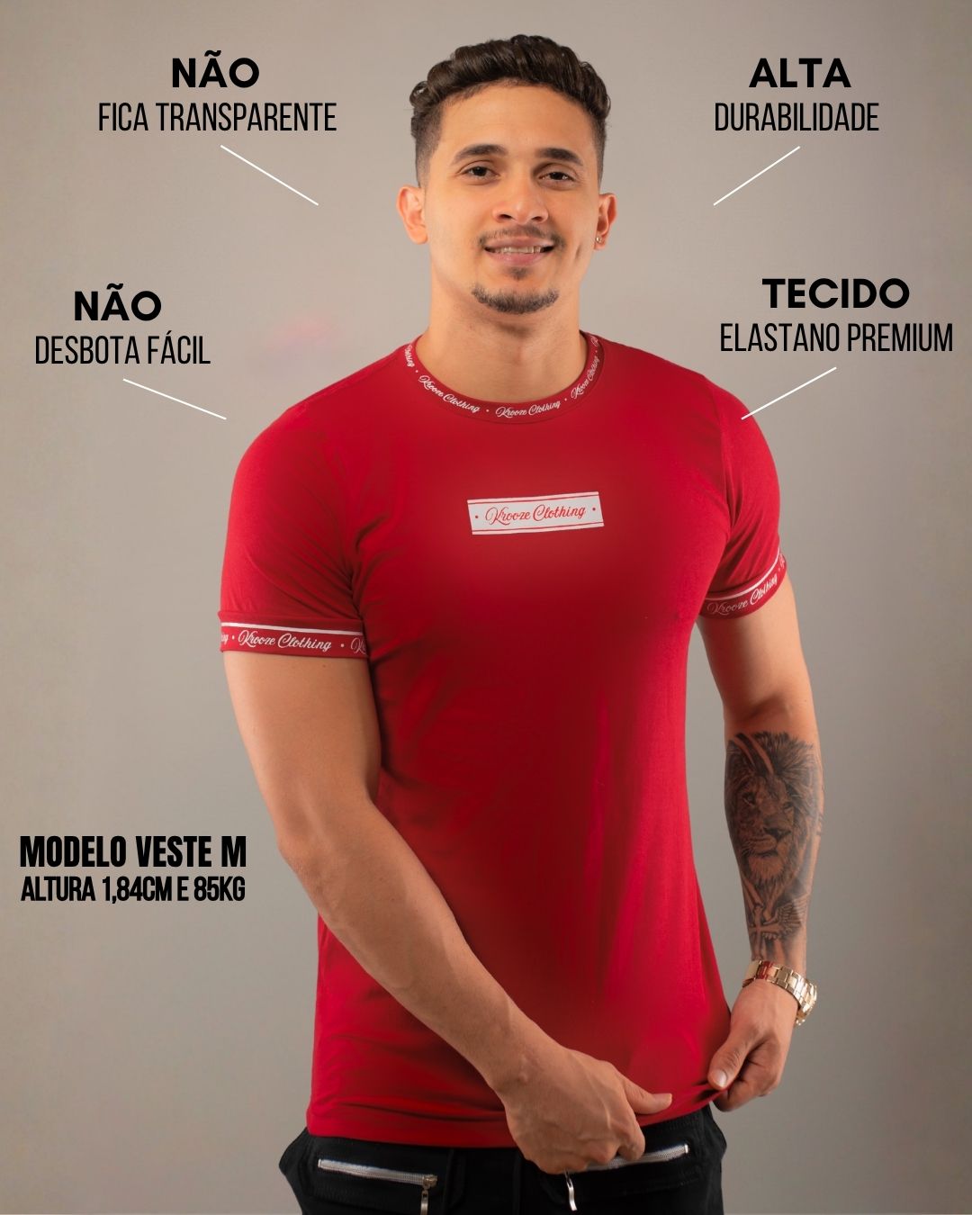 Camiseta Slim Classic Vermelha