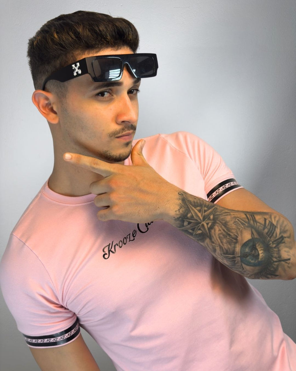 Camiseta Longline Timeless Rosa