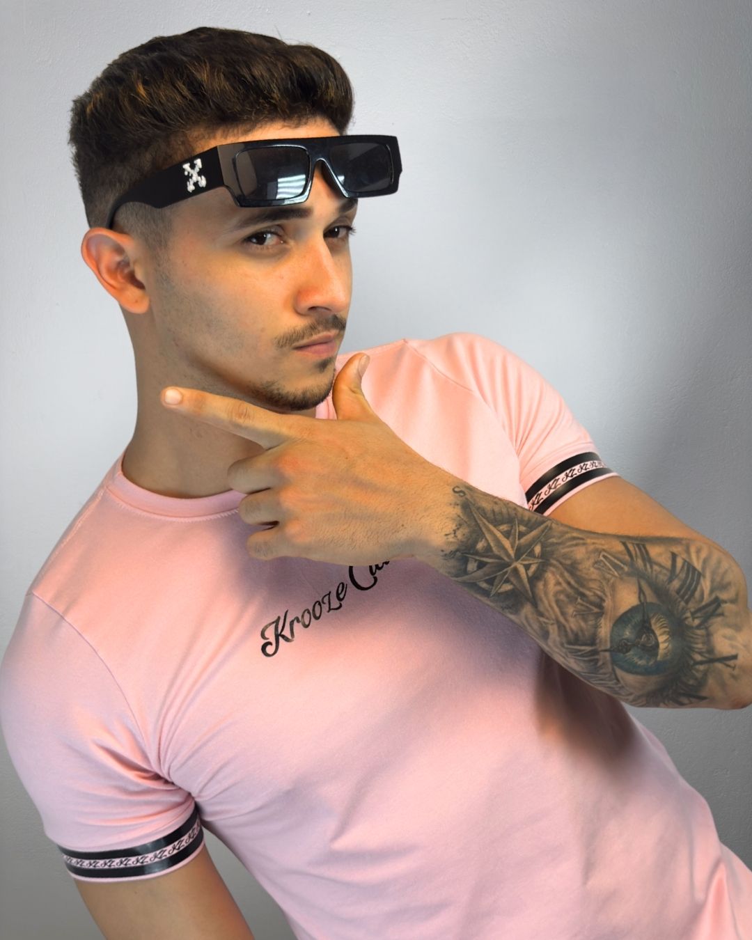 Camiseta Longline Timeless Rosa