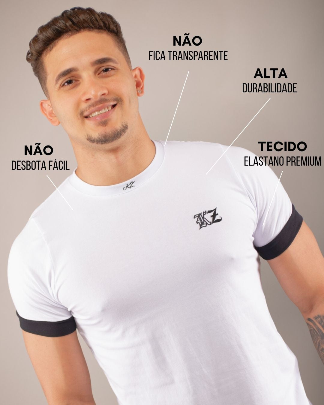 Camiseta Slim Absolut Branca