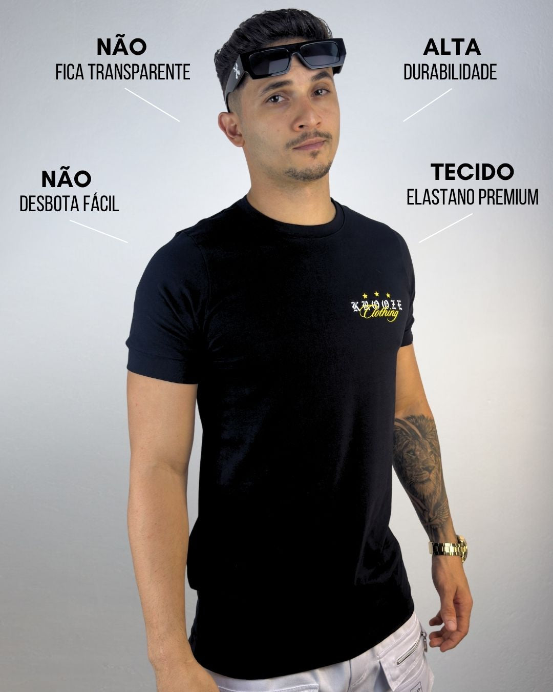 Camiseta Slim Horizon Preta