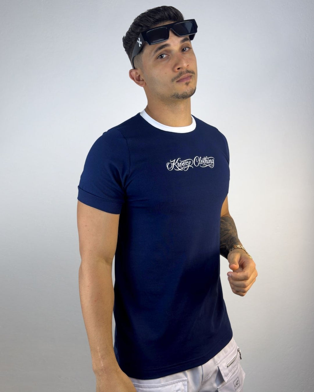 Camiseta Longline Asteric Marinho
