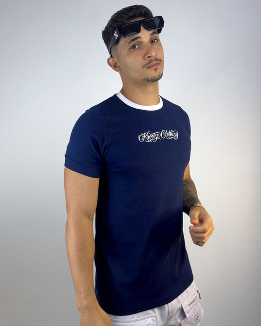 Camiseta Longline Asteric Marinho