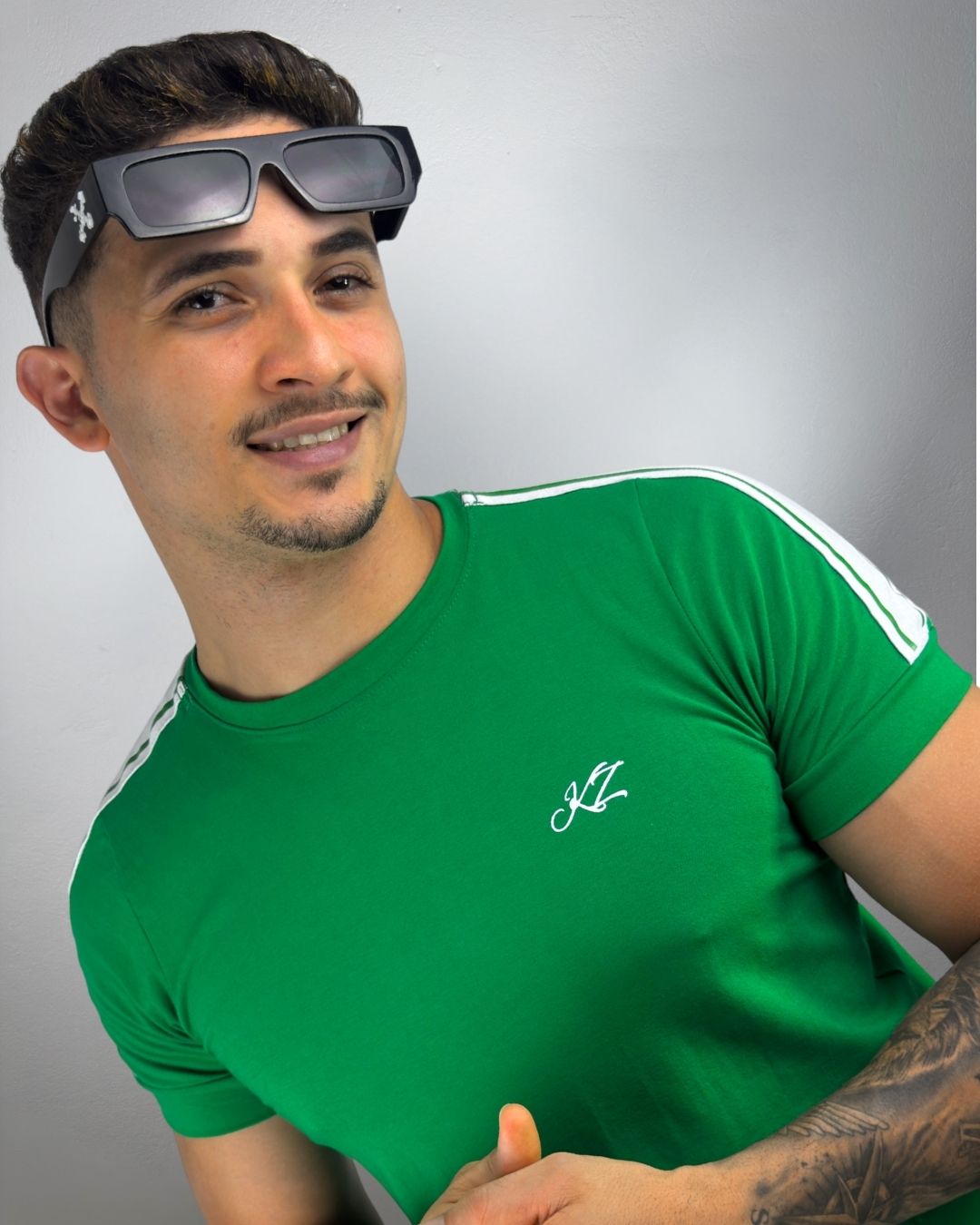 Camiseta Slim Nero Verde Bandeira