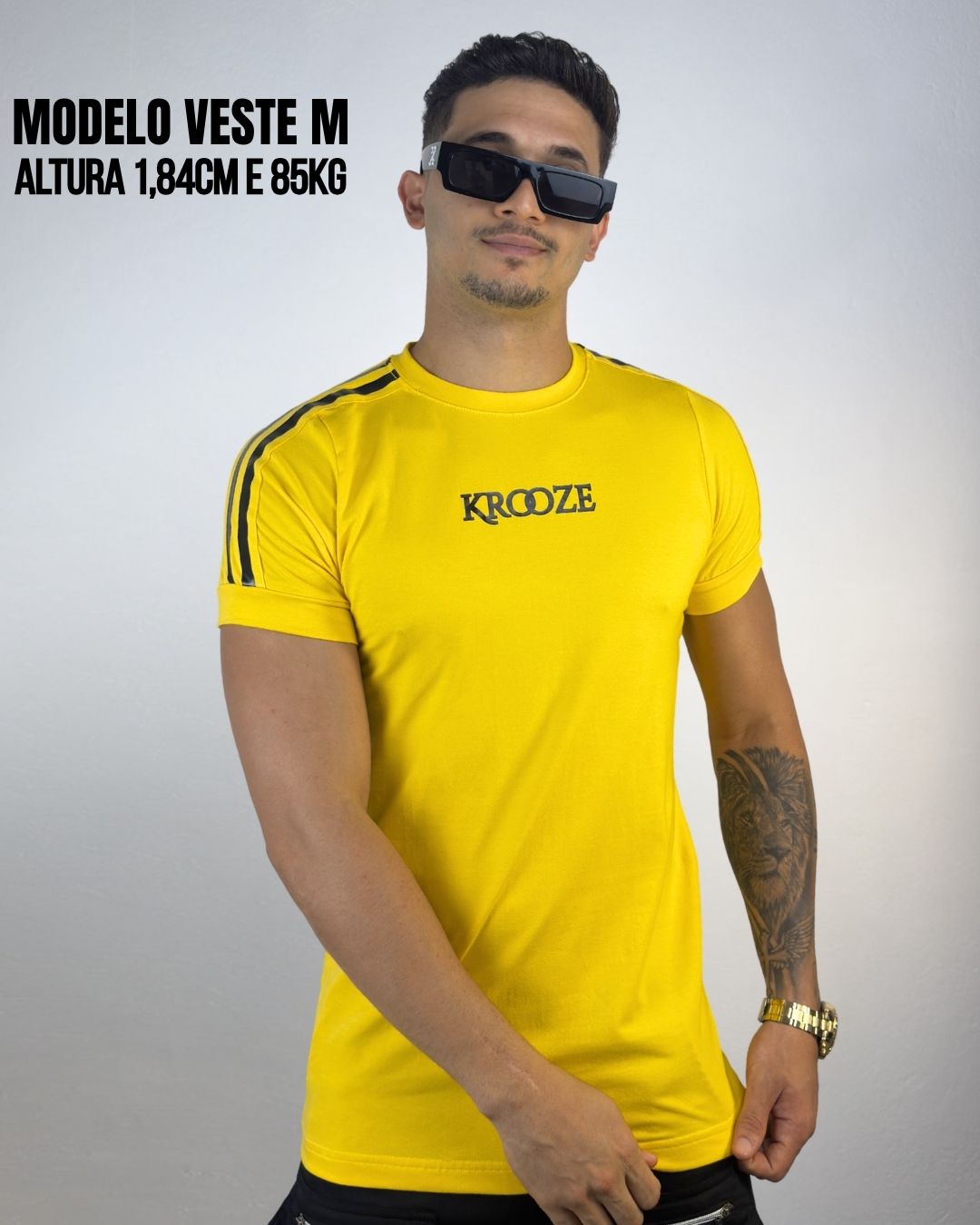 Camiseta Slim Loop Yellow