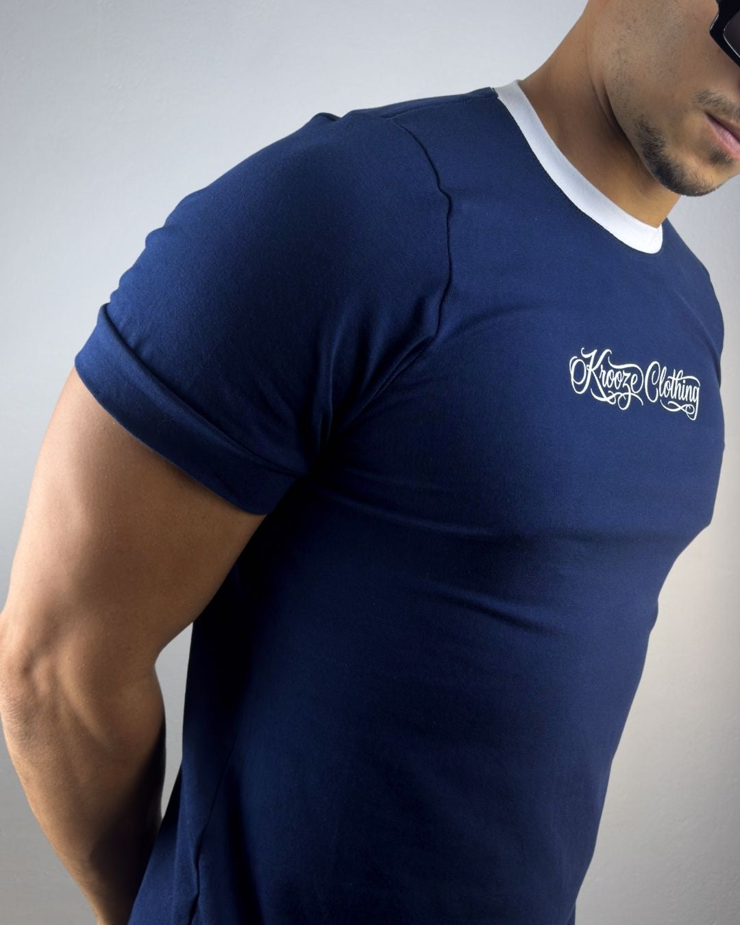 Camiseta Longline Asteric Marinho