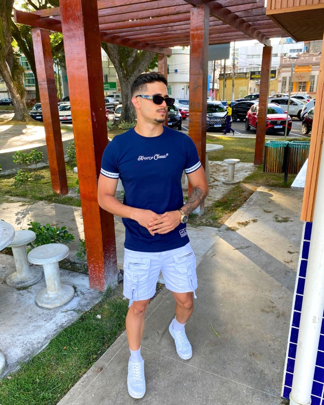 Camiseta Slim Timeless Marinho