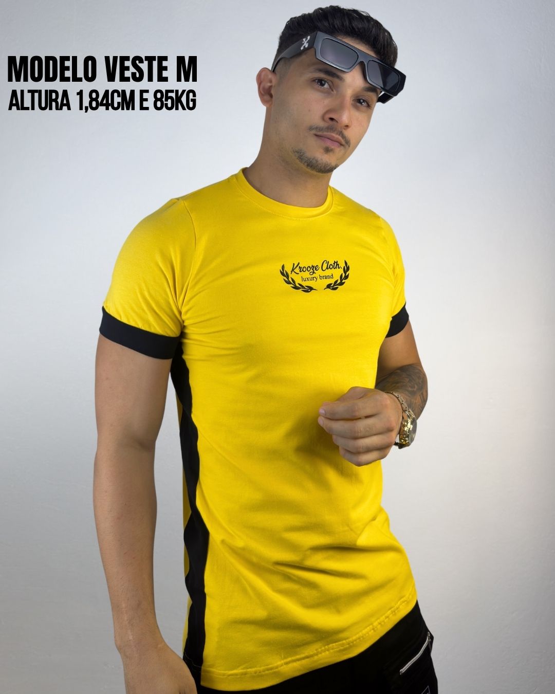 Camiseta Slim Aure Yellow