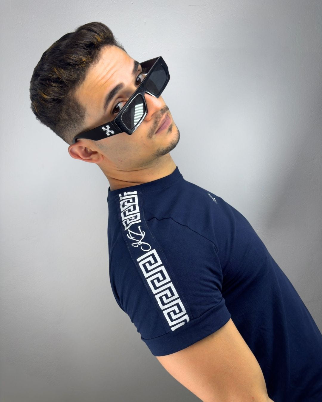 Camiseta Slim Luxury Marinho