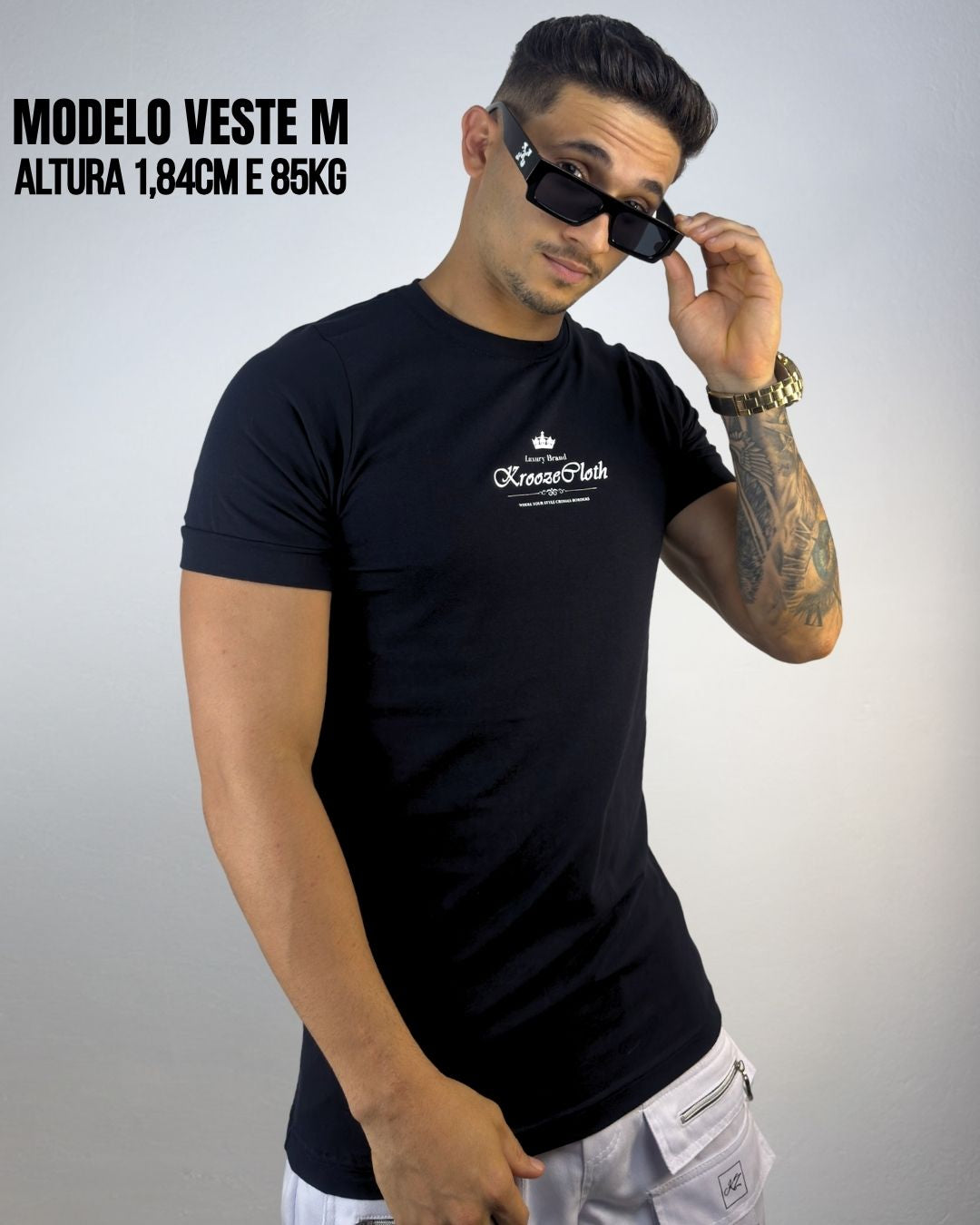 Camiseta Slim King Preta
