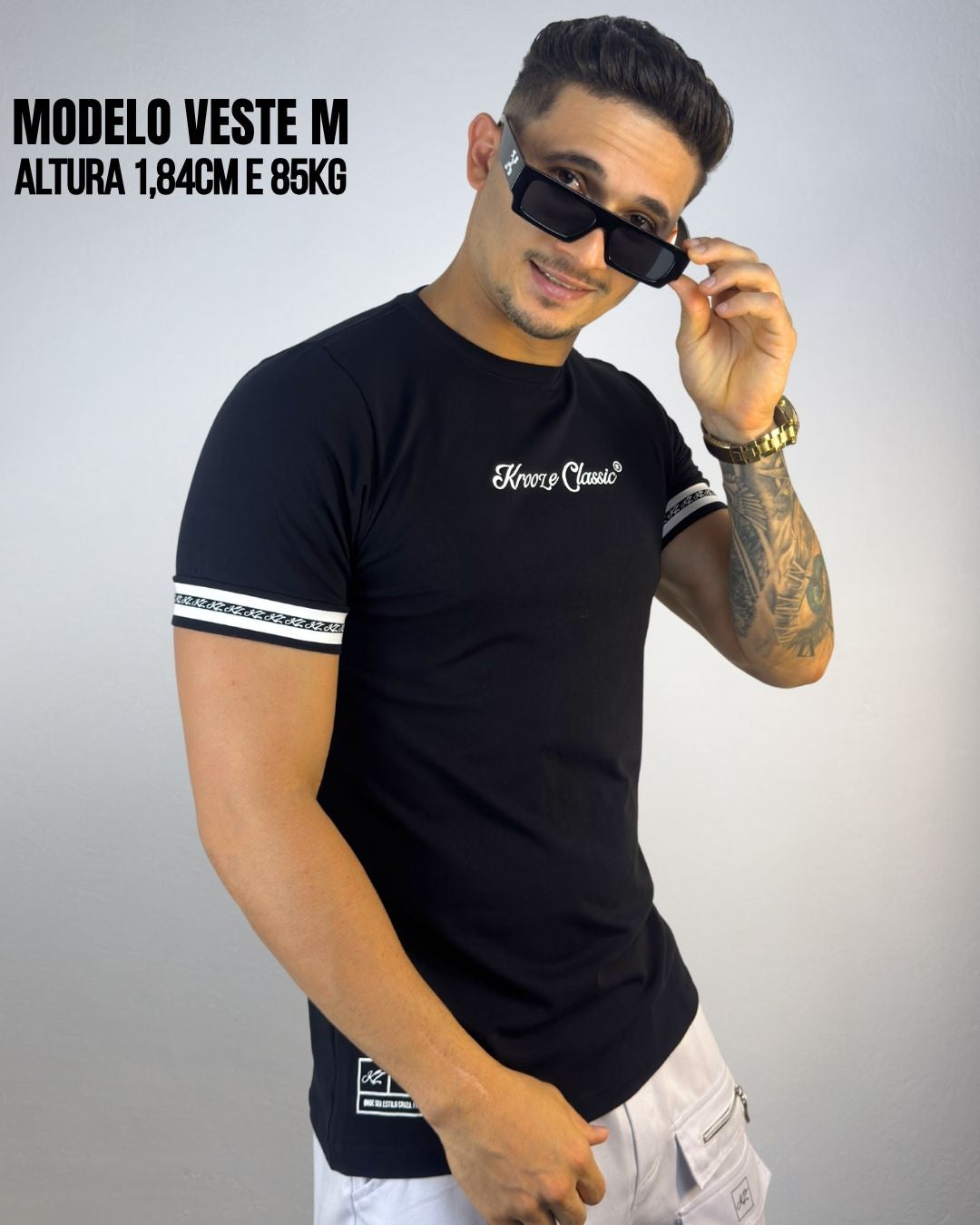 Camiseta Slim Timeless Preta