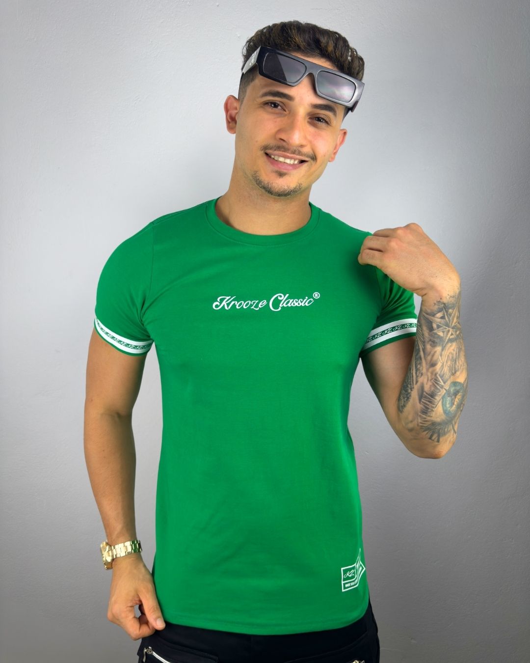Camiseta Slim Timeless Verde Bandeira