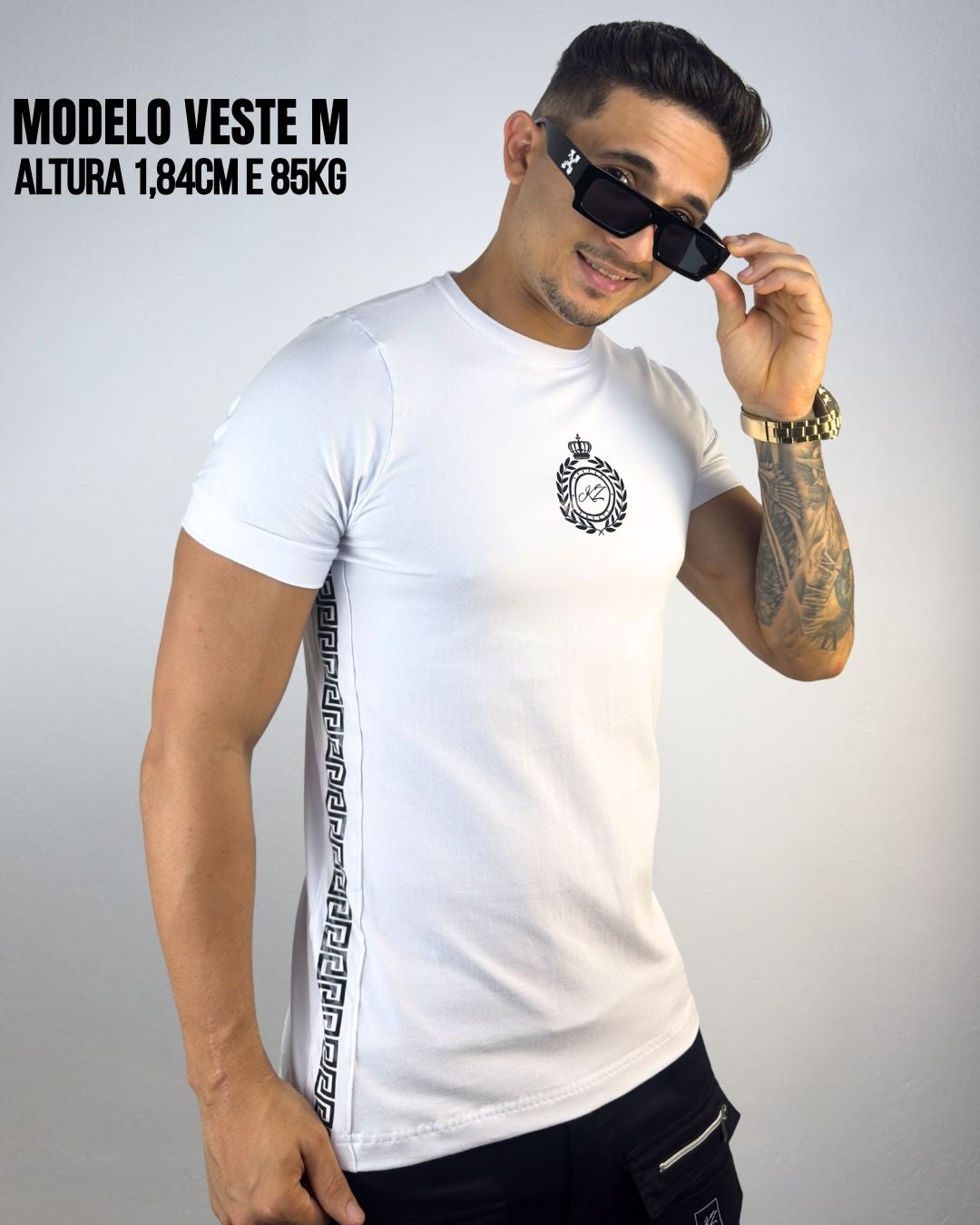 Camiseta Slim Olympus Branca