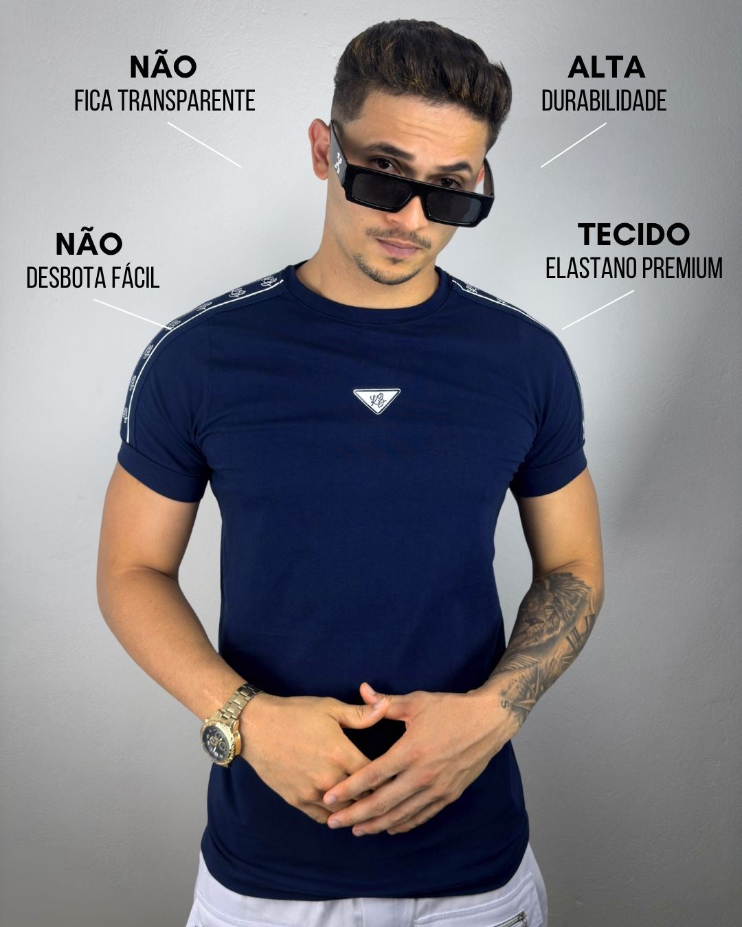 Camiseta Slim Prime Marinho