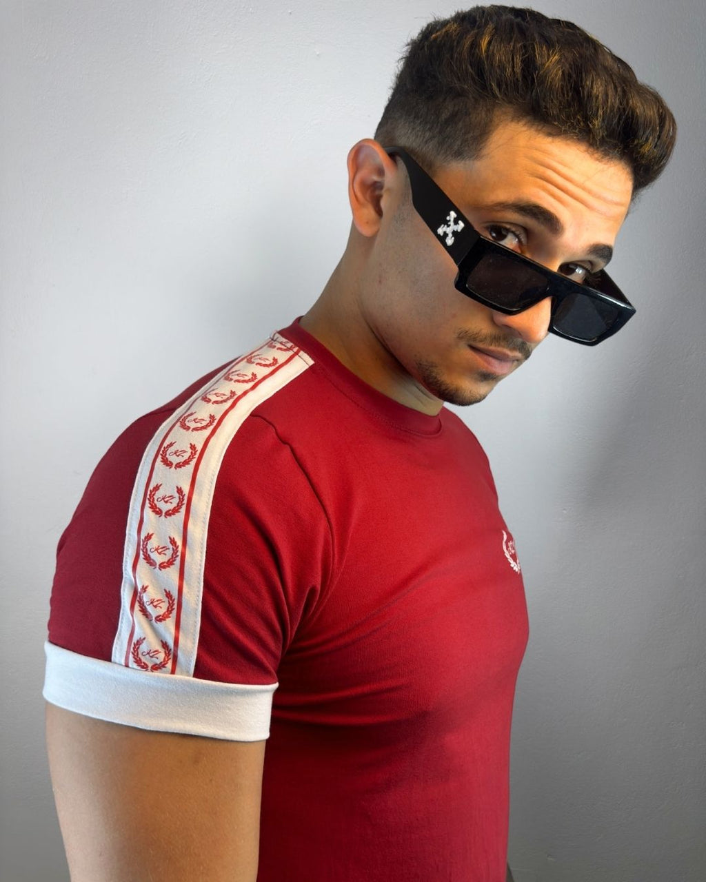 Camiseta Slim Ramos Vermelha