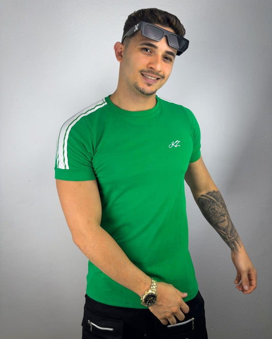 Camiseta Slim Nero Verde Bandeira