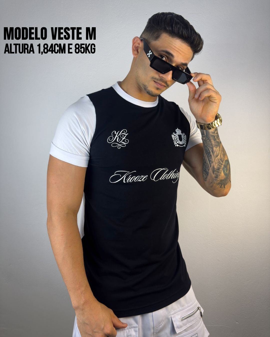 Camiseta Longline Nexus Preta
