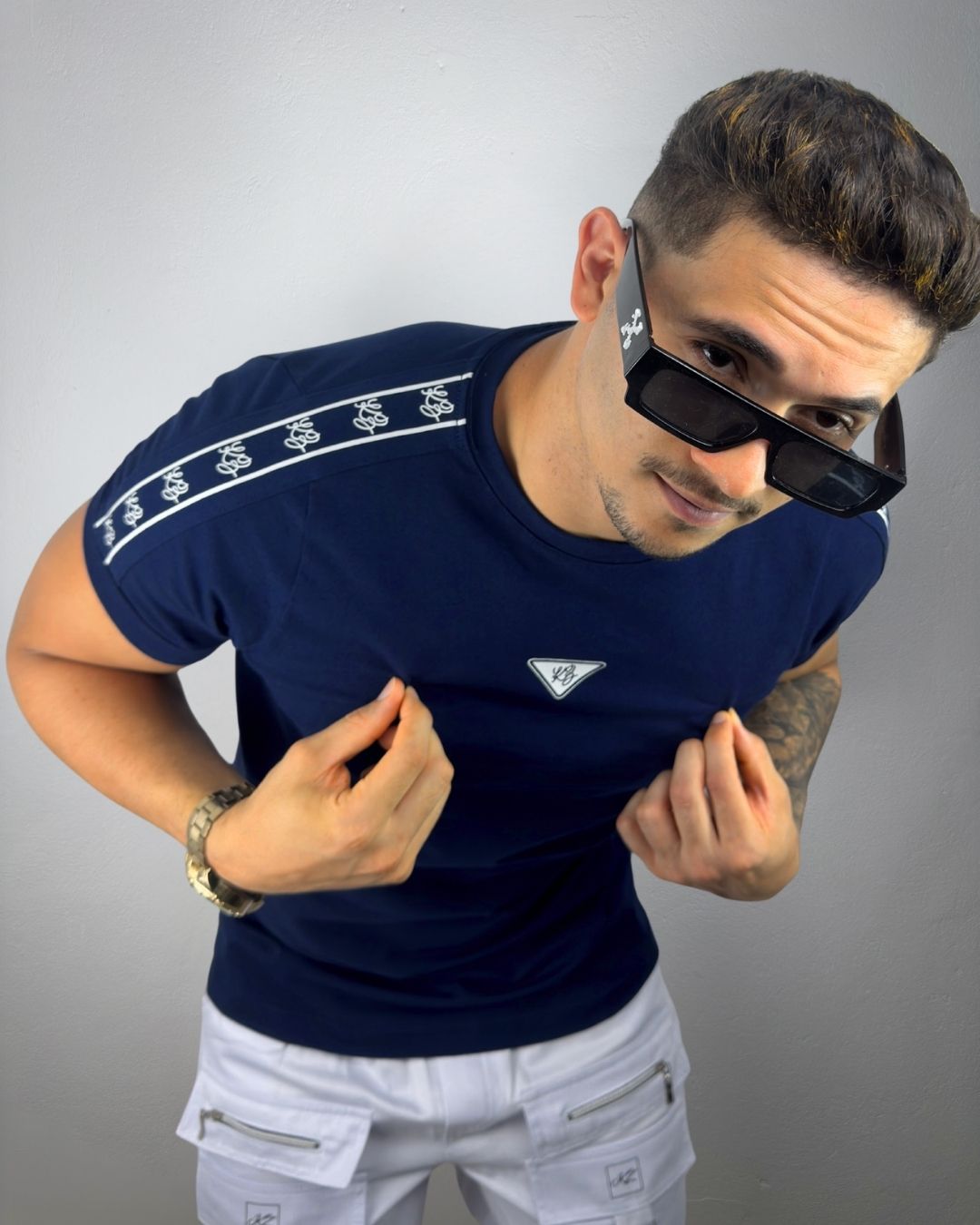 Camiseta Slim Prime Marinho