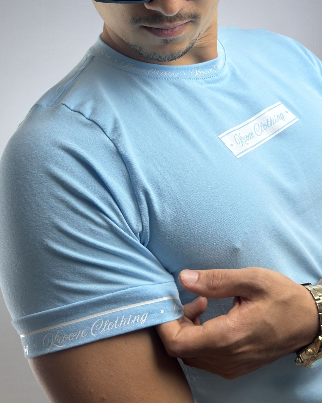 Camiseta Longline Classic Azul Bebe