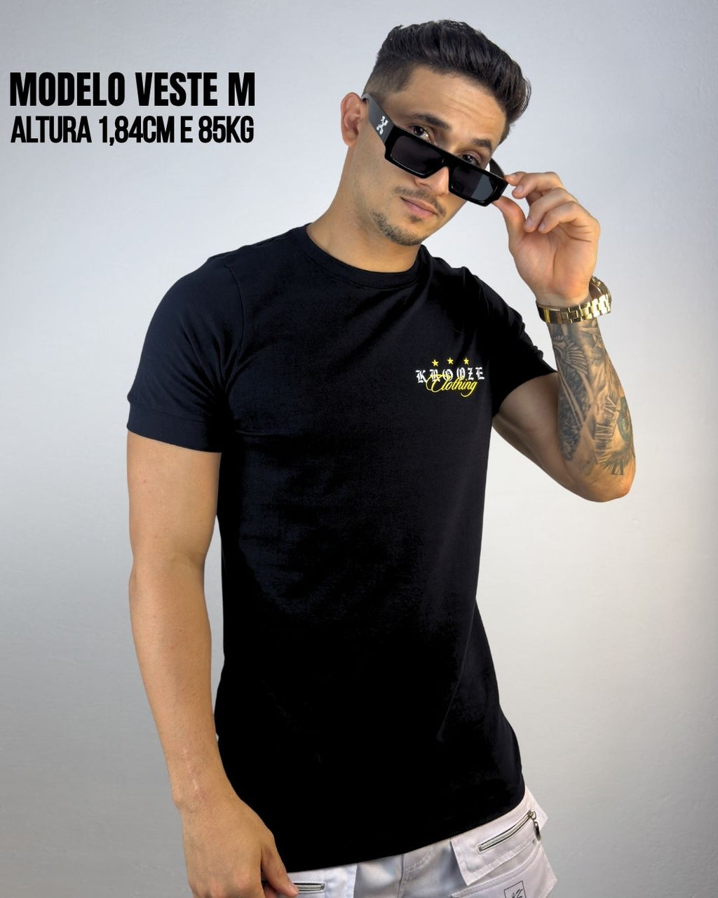 Camiseta Slim Horizon Preta