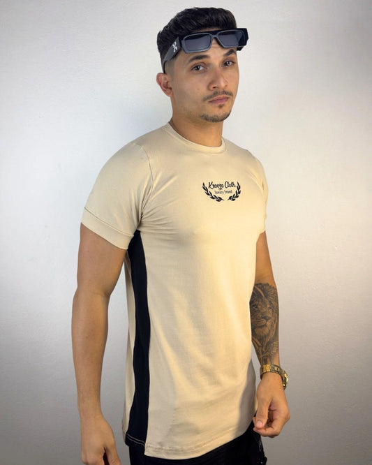 Camiseta Slim Aure Bege