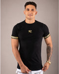 Camiseta Slim Gregos Preta Gold
