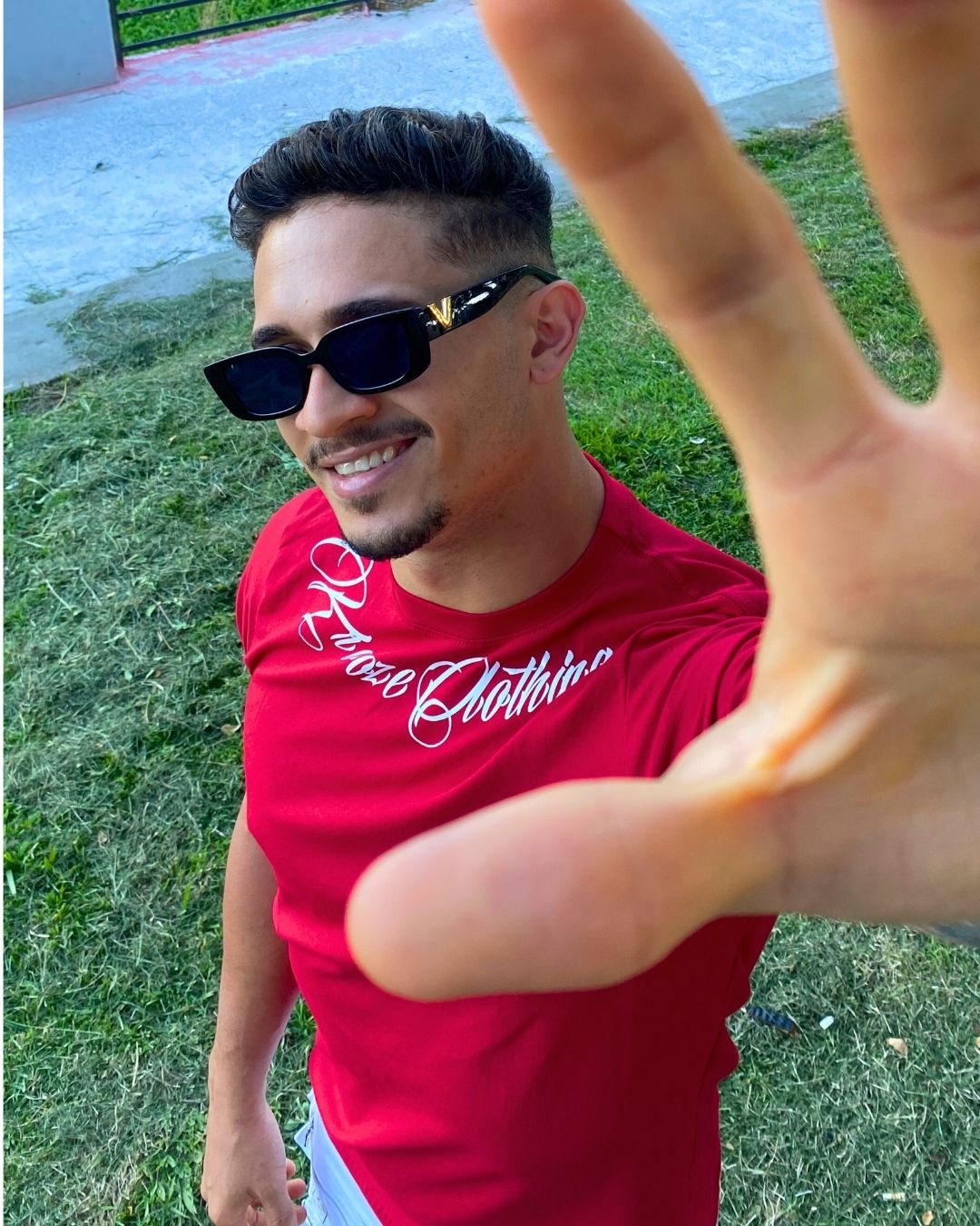 Camiseta Slim Fonte Vermelha