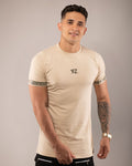 Camiseta Slim Gregos Bege