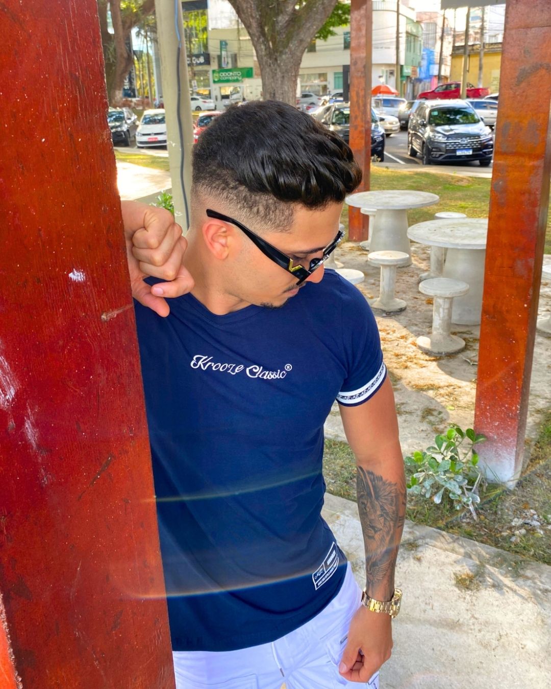 Camiseta Slim Timeless Marinho