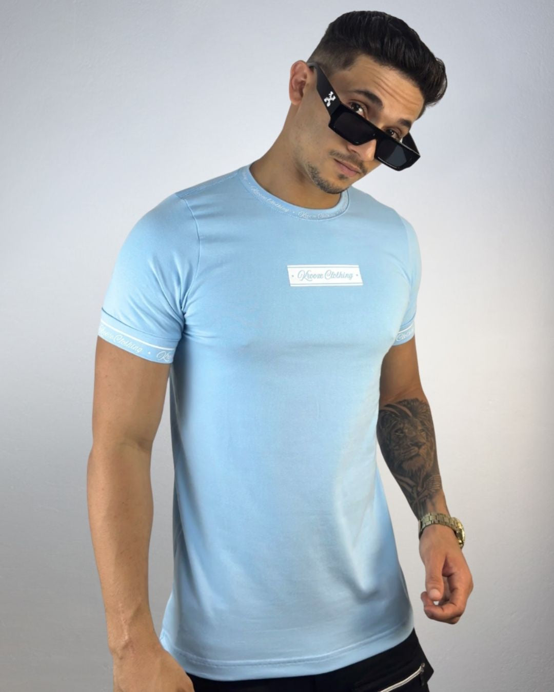 Camiseta Longline Classic Azul Bebe