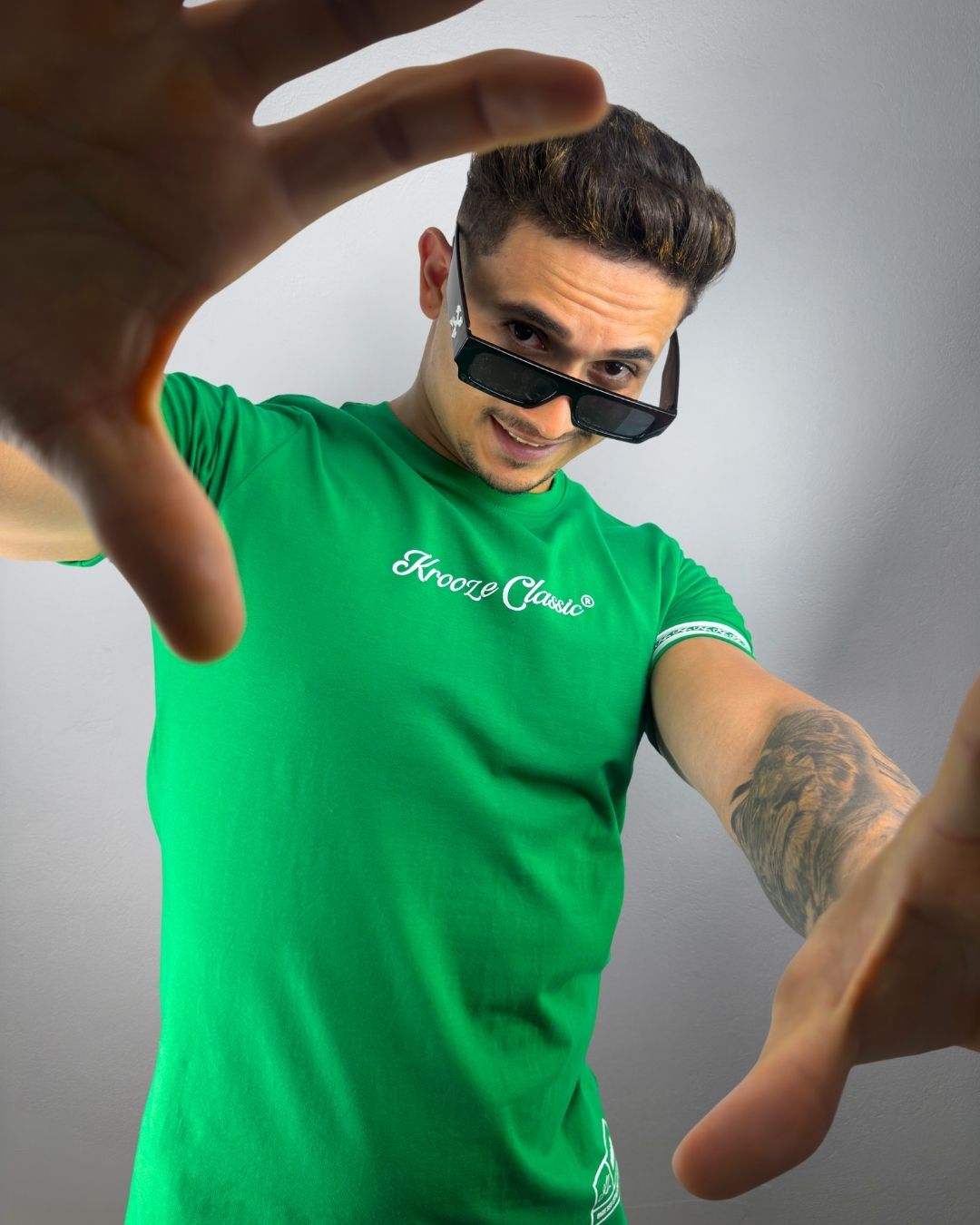 Camiseta Slim Timeless Verde Bandeira