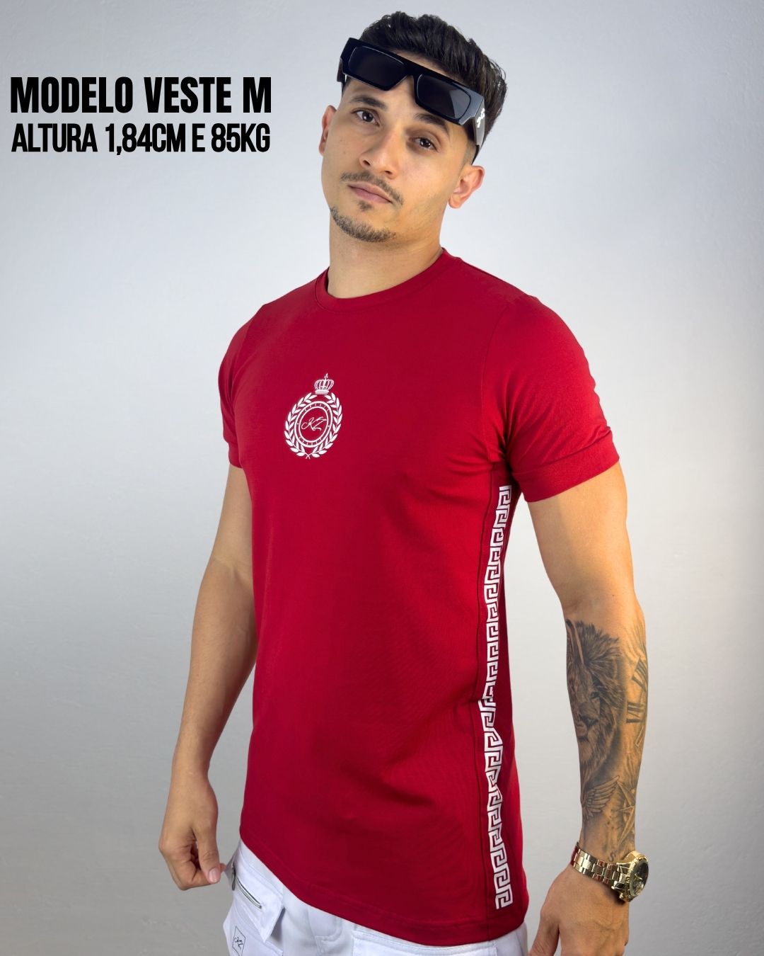 Camiseta Slim Olympus Vermelha