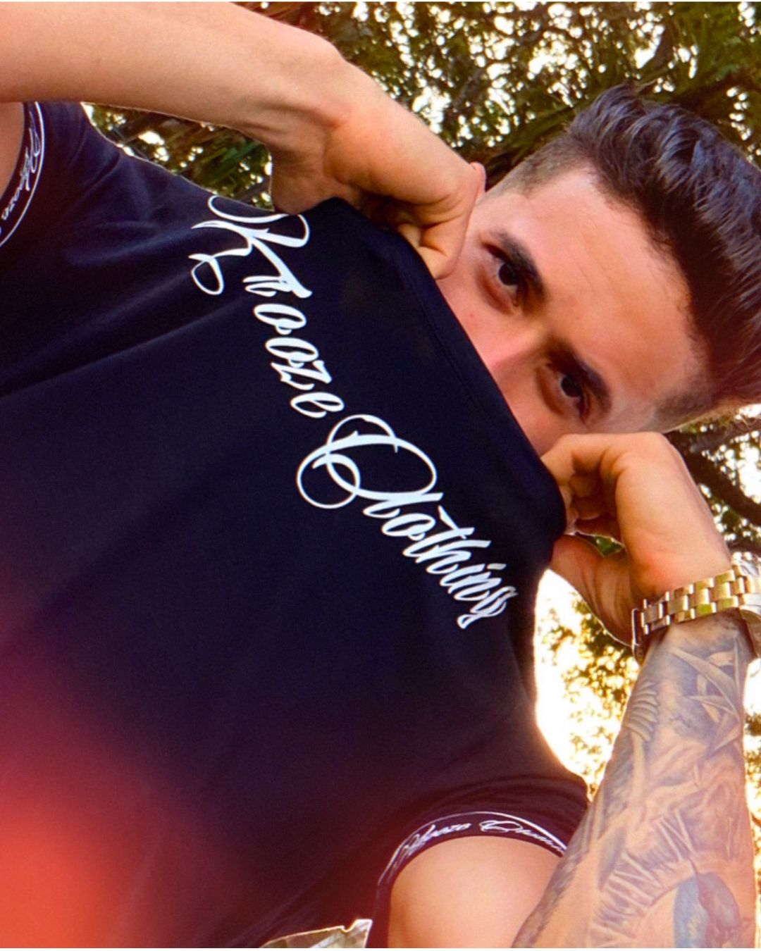 Camiseta Slim Fonte Preta