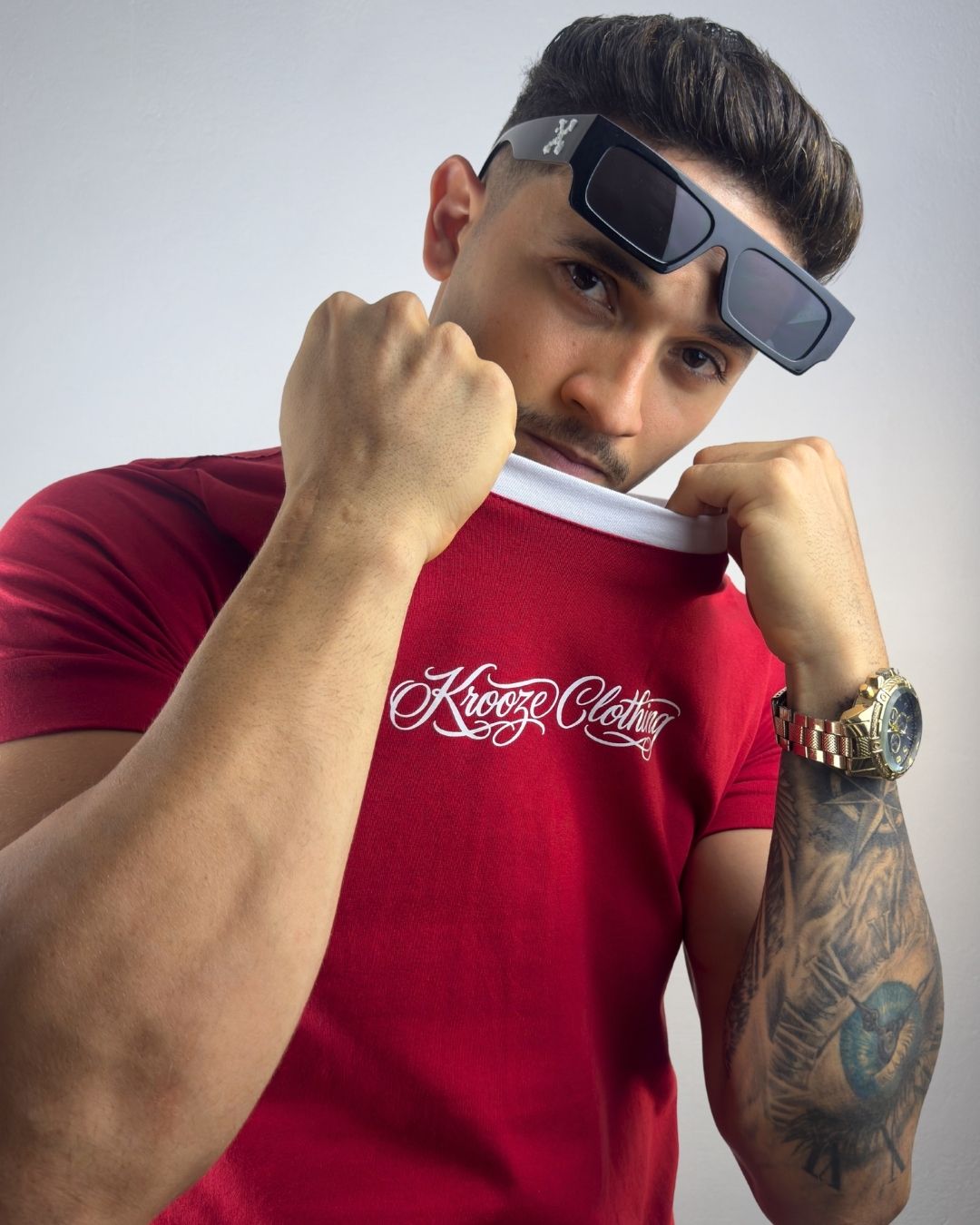 Camiseta Longline Asteric Vermelha