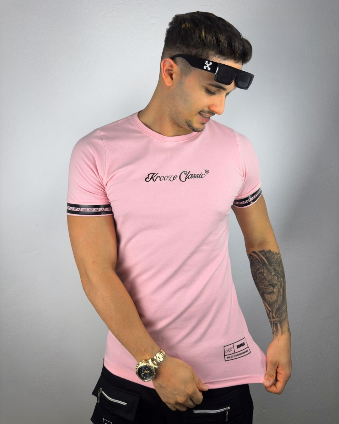 Camiseta Longline Timeless Rosa