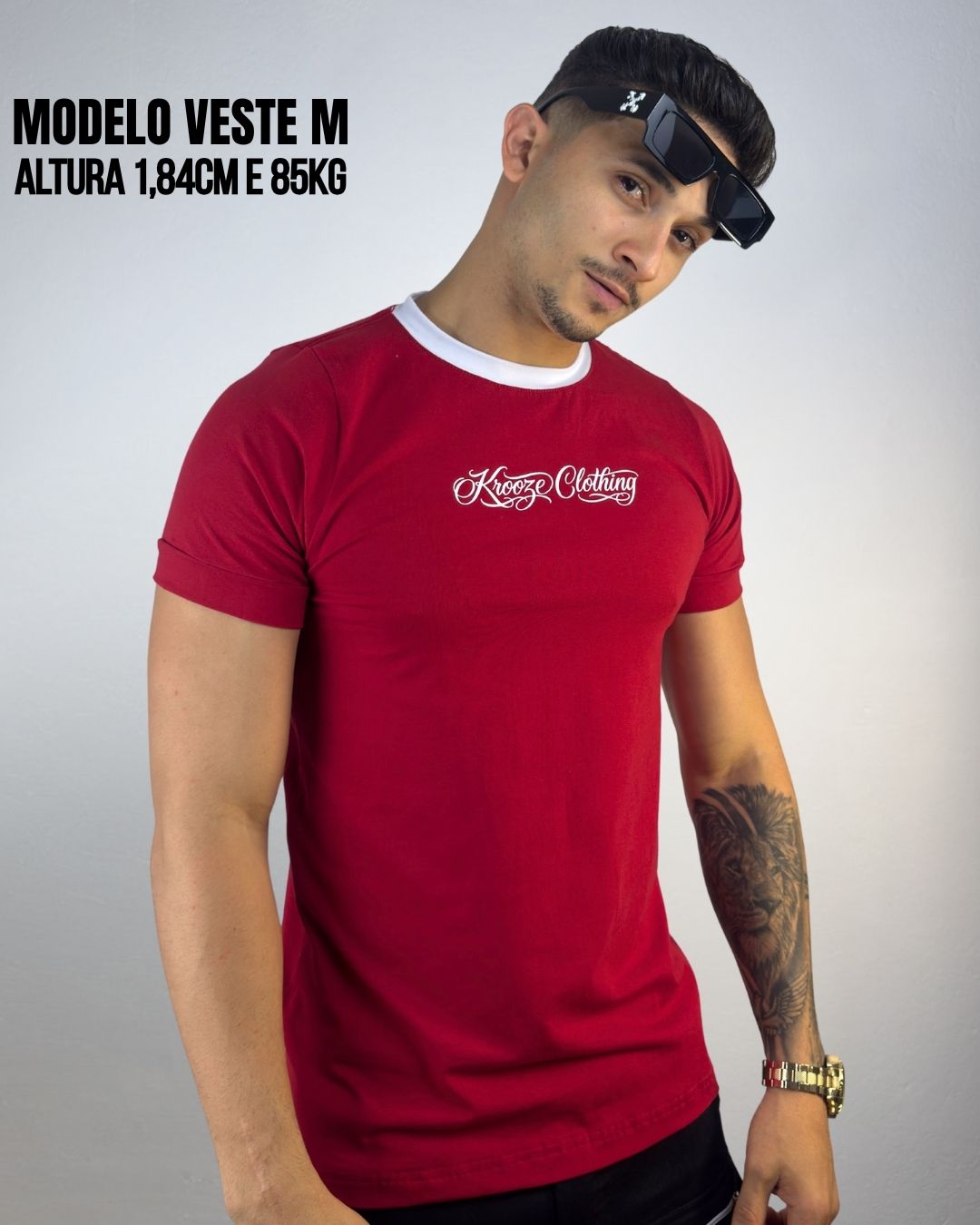 Camiseta Longline Asteric Vermelha