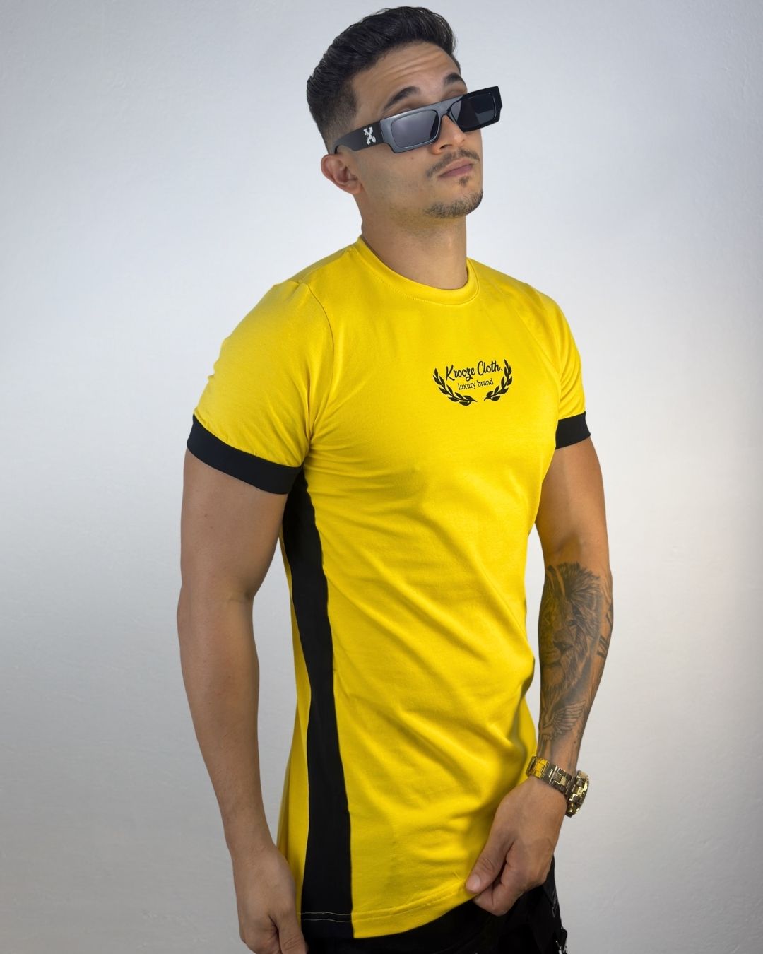 Camiseta Slim Aure Yellow