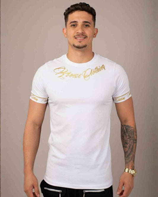 Camiseta Slim Fonte Branca Gold